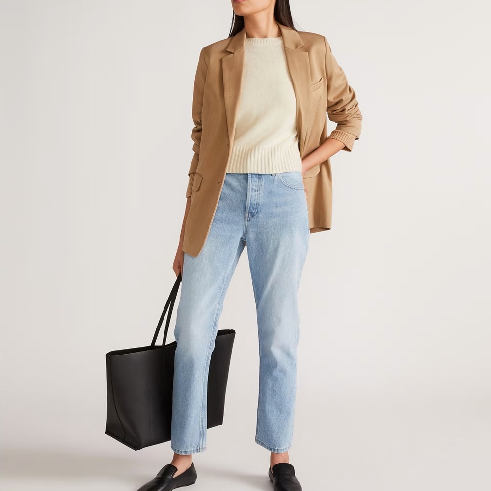 NWT Everlane The 90’s Cheeky Regular Length Vintage Sunbleached Blue Size 26